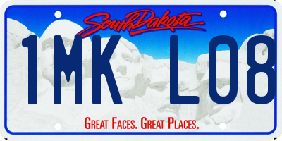 SD license plate 1MKL08