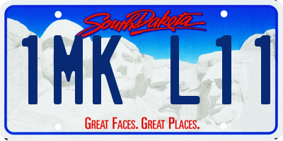 SD license plate 1MKL11