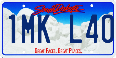 SD license plate 1MKL40