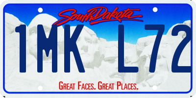 SD license plate 1MKL72
