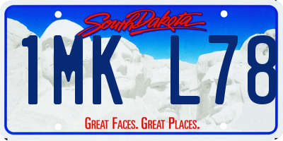 SD license plate 1MKL78