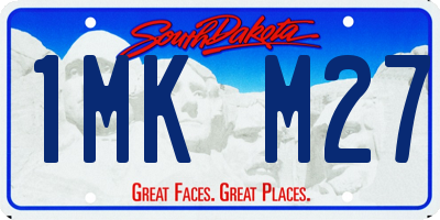 SD license plate 1MKM27