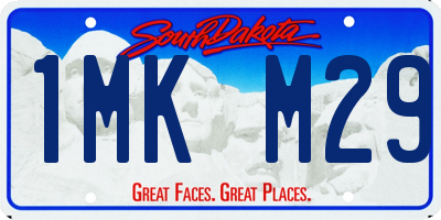 SD license plate 1MKM29