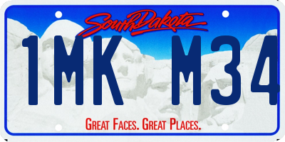 SD license plate 1MKM34