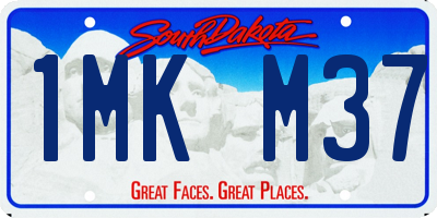 SD license plate 1MKM37