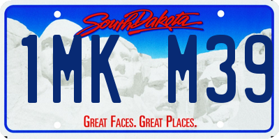 SD license plate 1MKM39