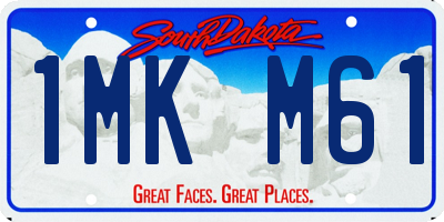 SD license plate 1MKM61