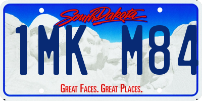 SD license plate 1MKM84