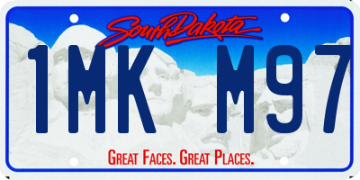 SD license plate 1MKM97