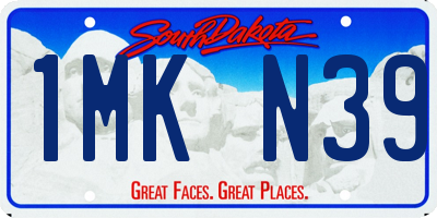 SD license plate 1MKN39