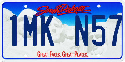 SD license plate 1MKN57