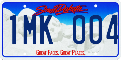 SD license plate 1MKO04