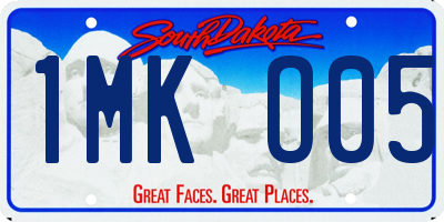 SD license plate 1MKO05