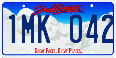SD license plate 1MKO42