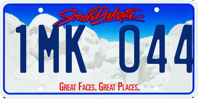 SD license plate 1MKO44