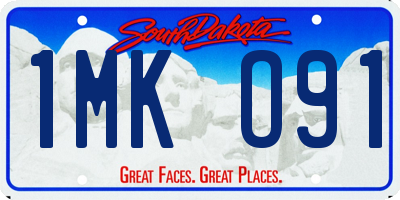 SD license plate 1MKO91