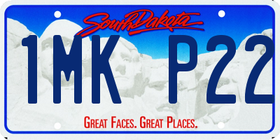 SD license plate 1MKP22