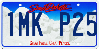 SD license plate 1MKP25