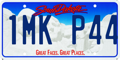 SD license plate 1MKP44