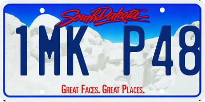 SD license plate 1MKP48