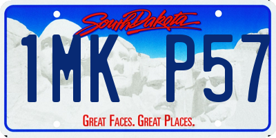 SD license plate 1MKP57