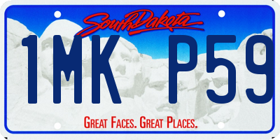 SD license plate 1MKP59