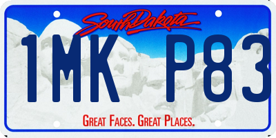 SD license plate 1MKP83