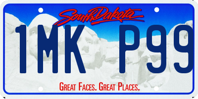 SD license plate 1MKP99