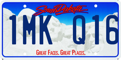 SD license plate 1MKQ16