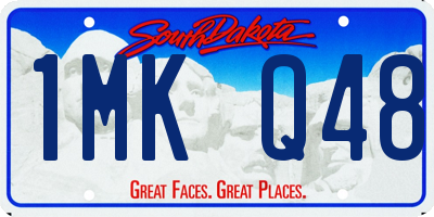 SD license plate 1MKQ48