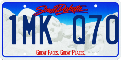 SD license plate 1MKQ70