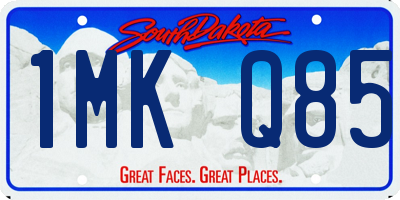 SD license plate 1MKQ85