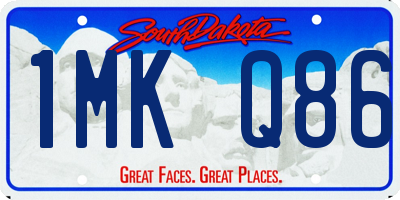 SD license plate 1MKQ86
