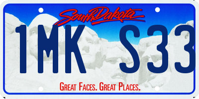 SD license plate 1MKS33