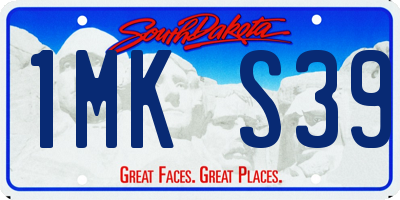 SD license plate 1MKS39