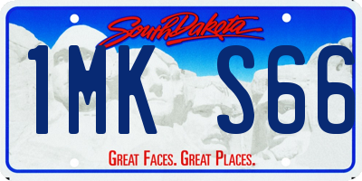 SD license plate 1MKS66