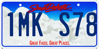 SD license plate 1MKS78