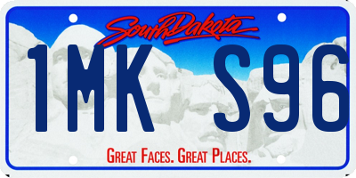 SD license plate 1MKS96
