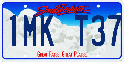 SD license plate 1MKT37