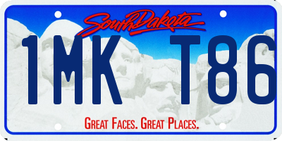 SD license plate 1MKT86