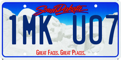 SD license plate 1MKU07