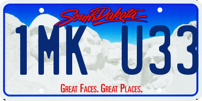 SD license plate 1MKU33
