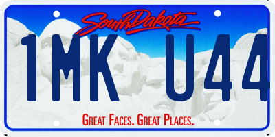 SD license plate 1MKU44
