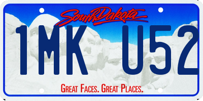 SD license plate 1MKU52