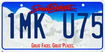 SD license plate 1MKU75