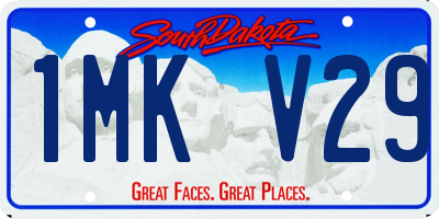 SD license plate 1MKV29