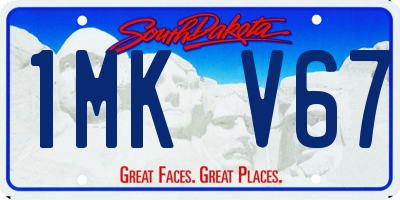 SD license plate 1MKV67