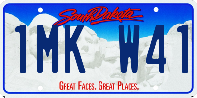 SD license plate 1MKW41