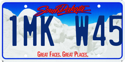 SD license plate 1MKW45