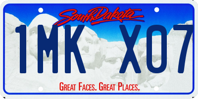 SD license plate 1MKX07